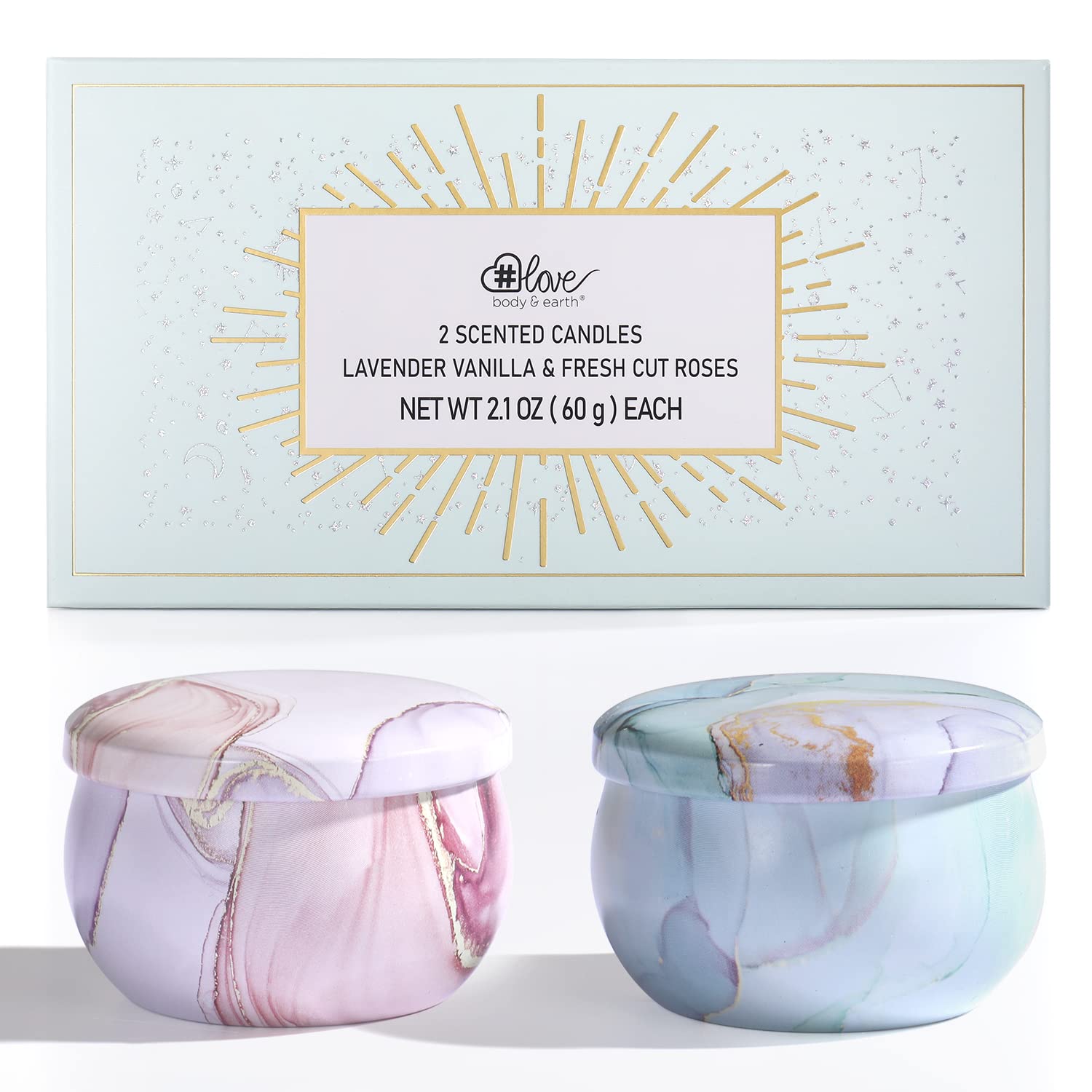 Body & Earth Love decorative ceramic tin adds elegant touch to home decor.