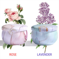 Body & Earth Love Fresh Cut Roses tin candle brings floral, uplifting scent to any room.