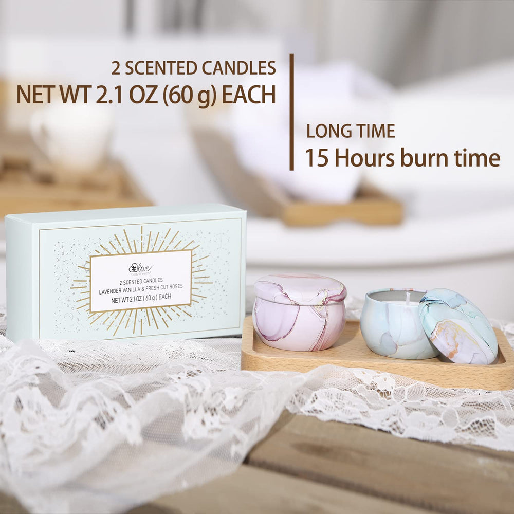 Body & Earth Love portable tin candle set ideal for travel and on-the-go scents.