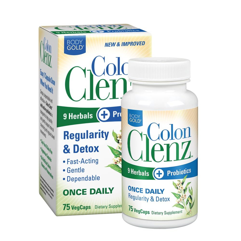 Body Gold Colon Clenz bottle front for daily digestive support