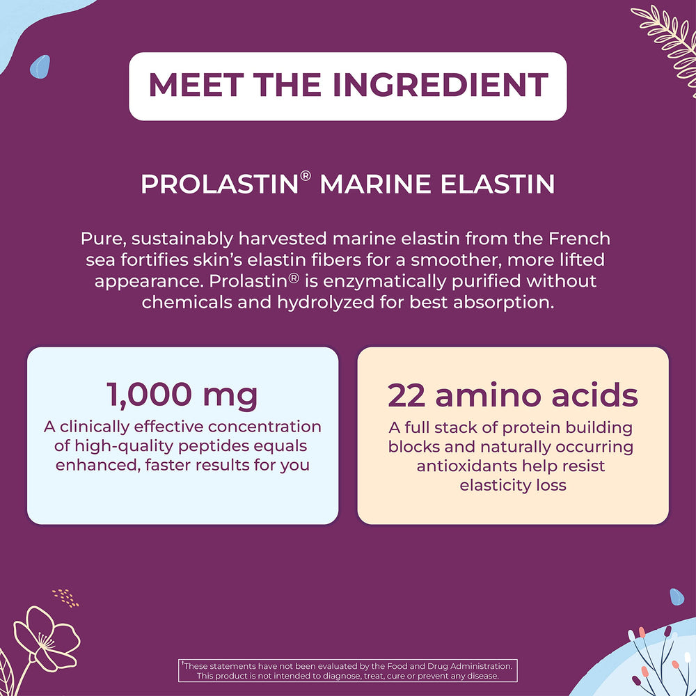 Close-up of Body Kitchen Pro-Elastin vegetarian capsules for easy daily use.