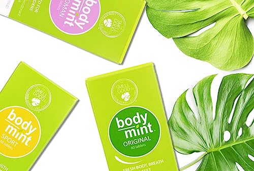 Body Mint Sport underarm freshness visual indicating internal odor control.