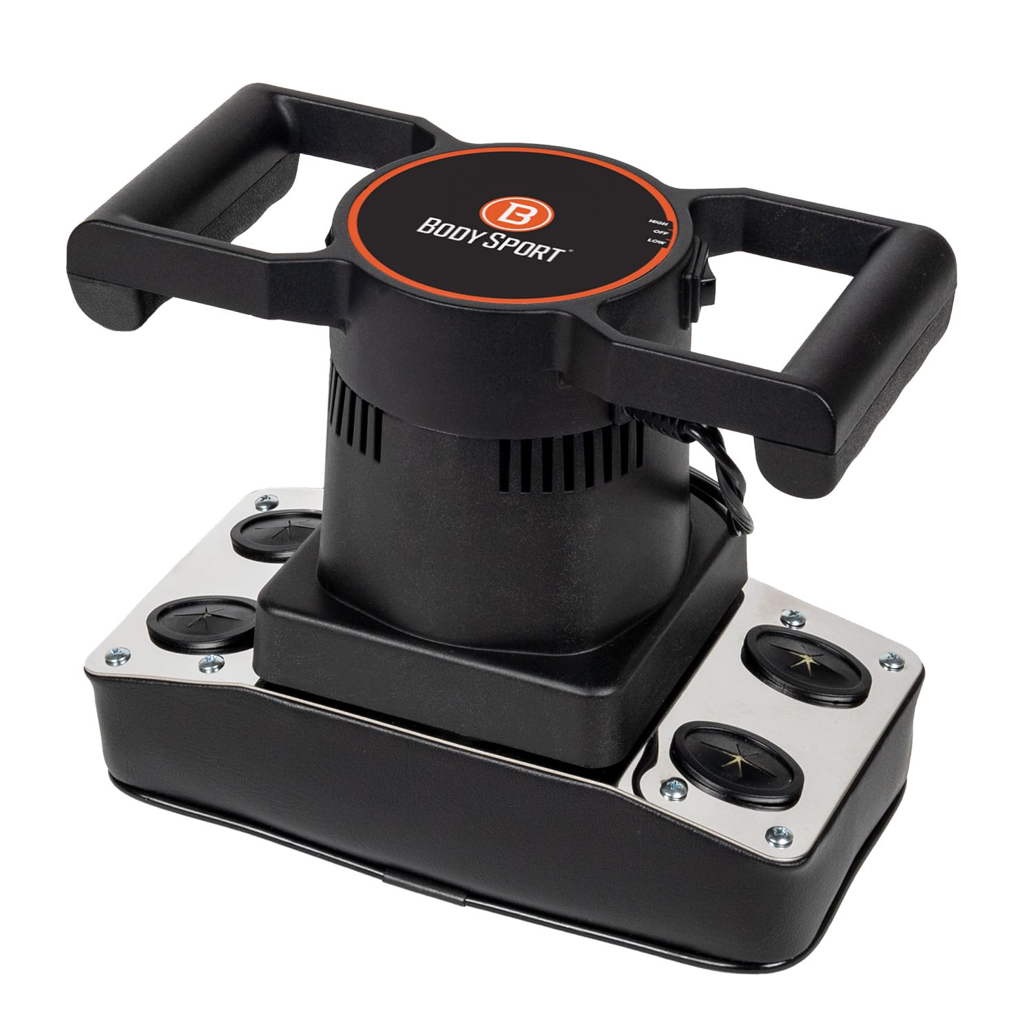 Body Sport therapeutic dual-speed massager front view for full-body relief.