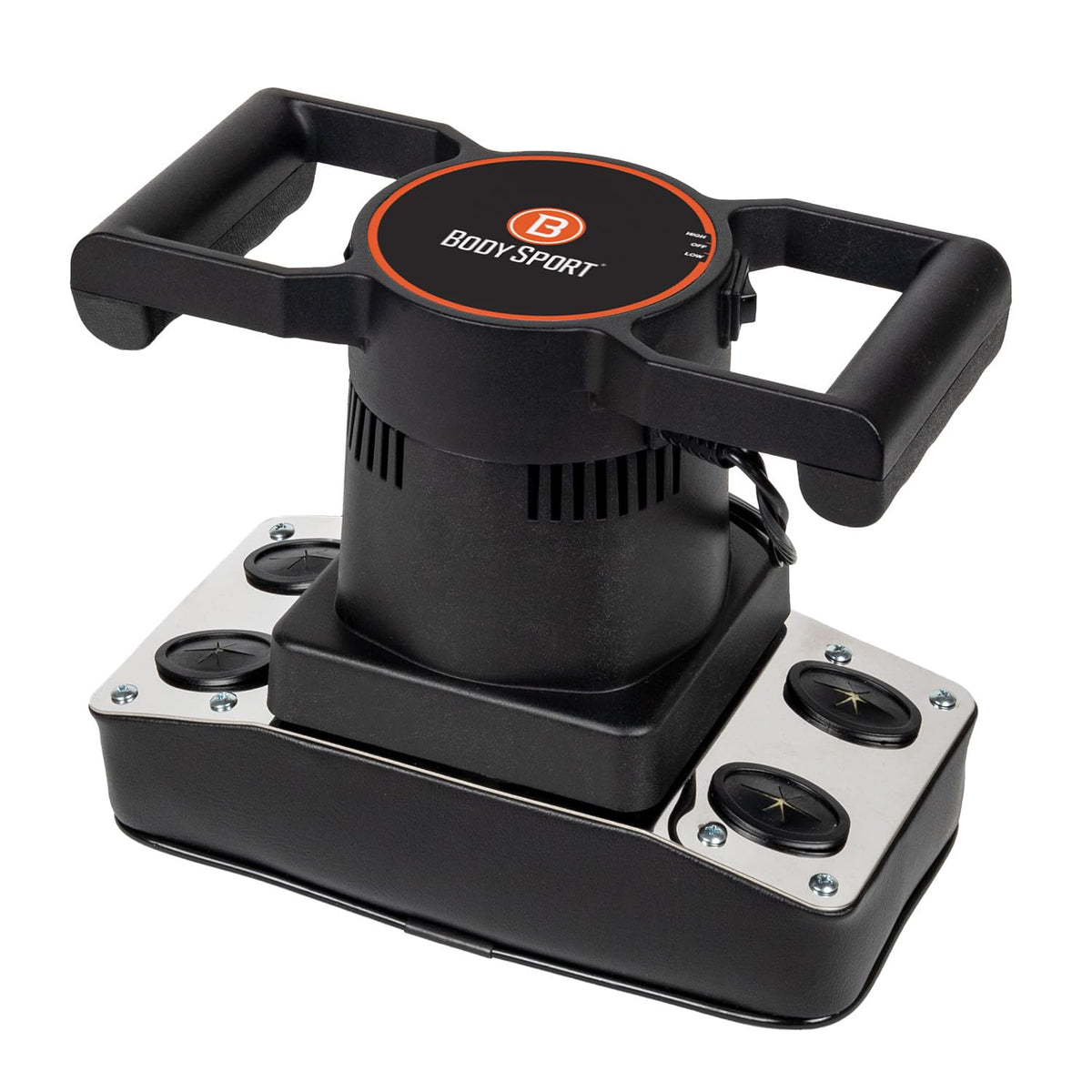 Body Sport therapeutic dual-speed massager front view for full-body relief.