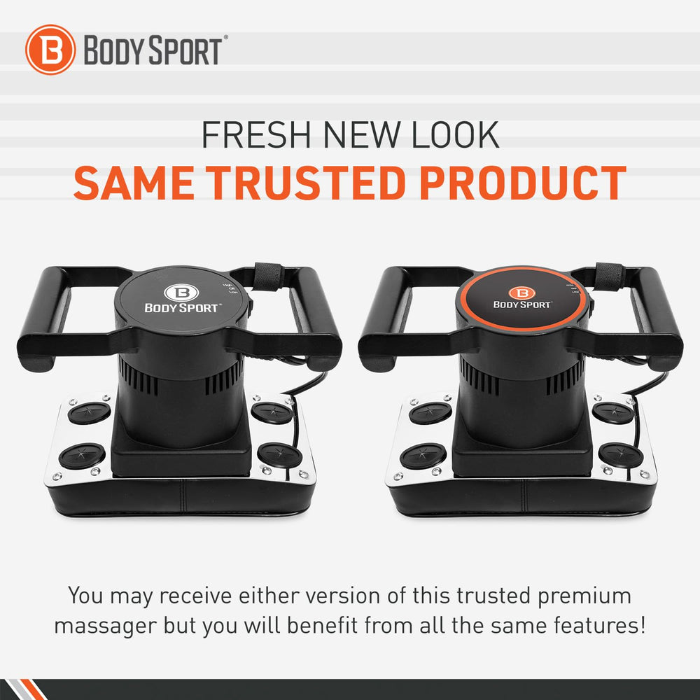 Body Sport massager with side grip for easy handling during targeted release.