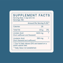 Healthy skin close-up with BodyBio Balance Oil bottle nearby, hinting skin elasticity support.