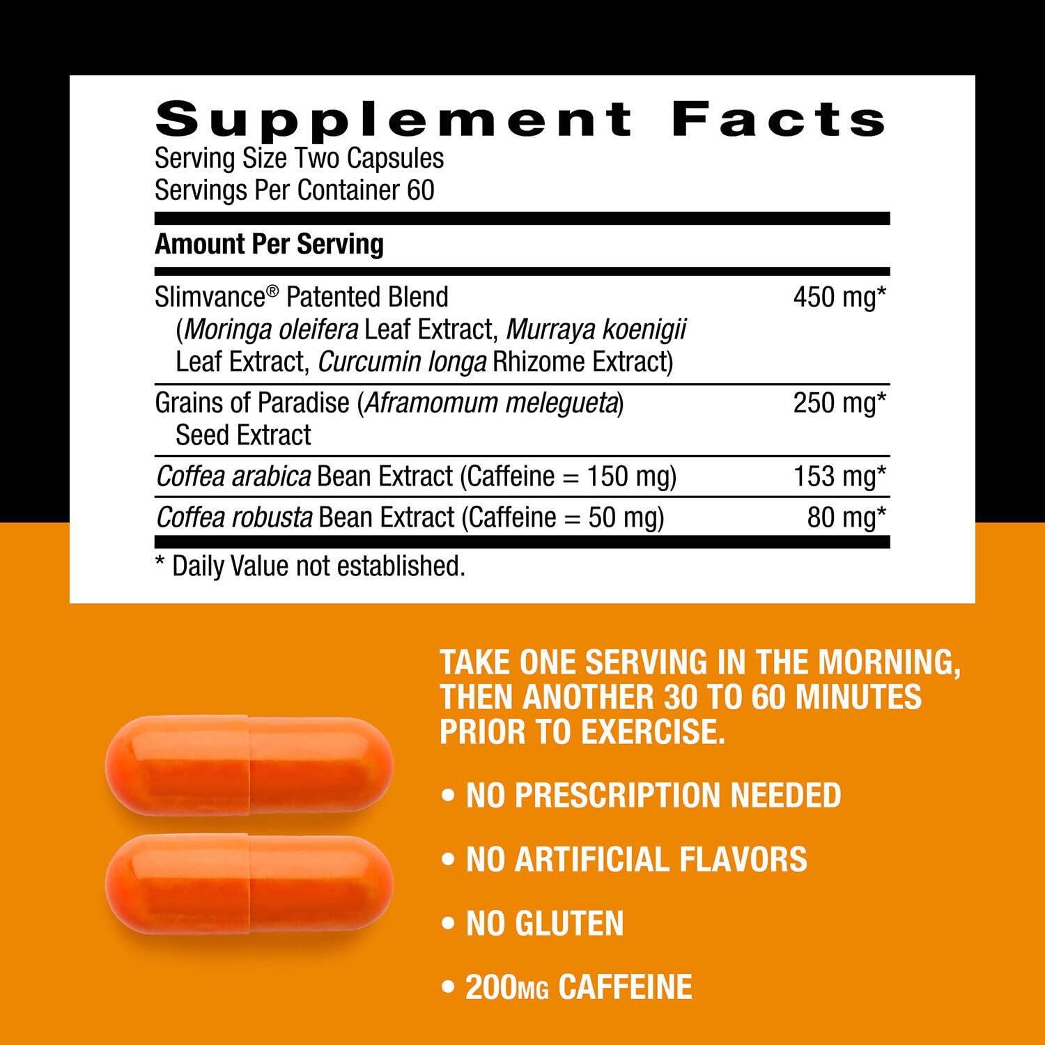 BodyDynamix Slimvance XP bottle shown with a timer suggests convenient pre-workout routine