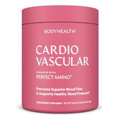 BodyHealth Cardio Vascular bottle showing chocolate flavor for heart health support