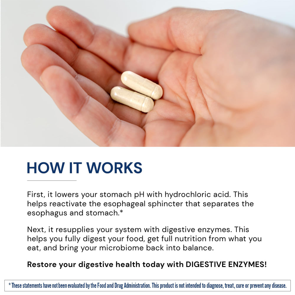 BodyHealth Digestive Enzymes probiotics visual signaling gut-friendly formulation