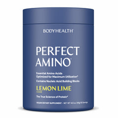 BodyHealth PerfectAmino bottle pour ready for workout fueling and recovery