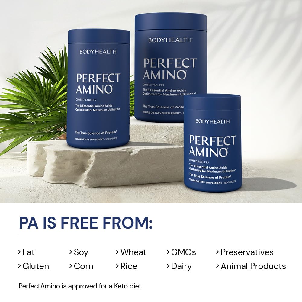 Nutrition panel shows near-zero calories and sugar-free amino acids.