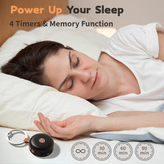 BodyHush mini sound machine black rechargeable battery enables portable use