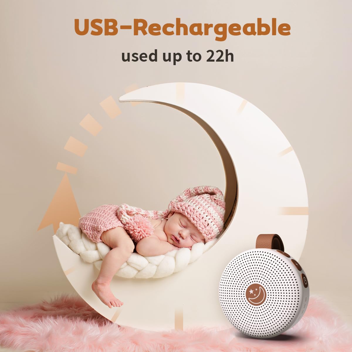 BodyHush Sound Machine Mini packaged, ready for travel sleep support.