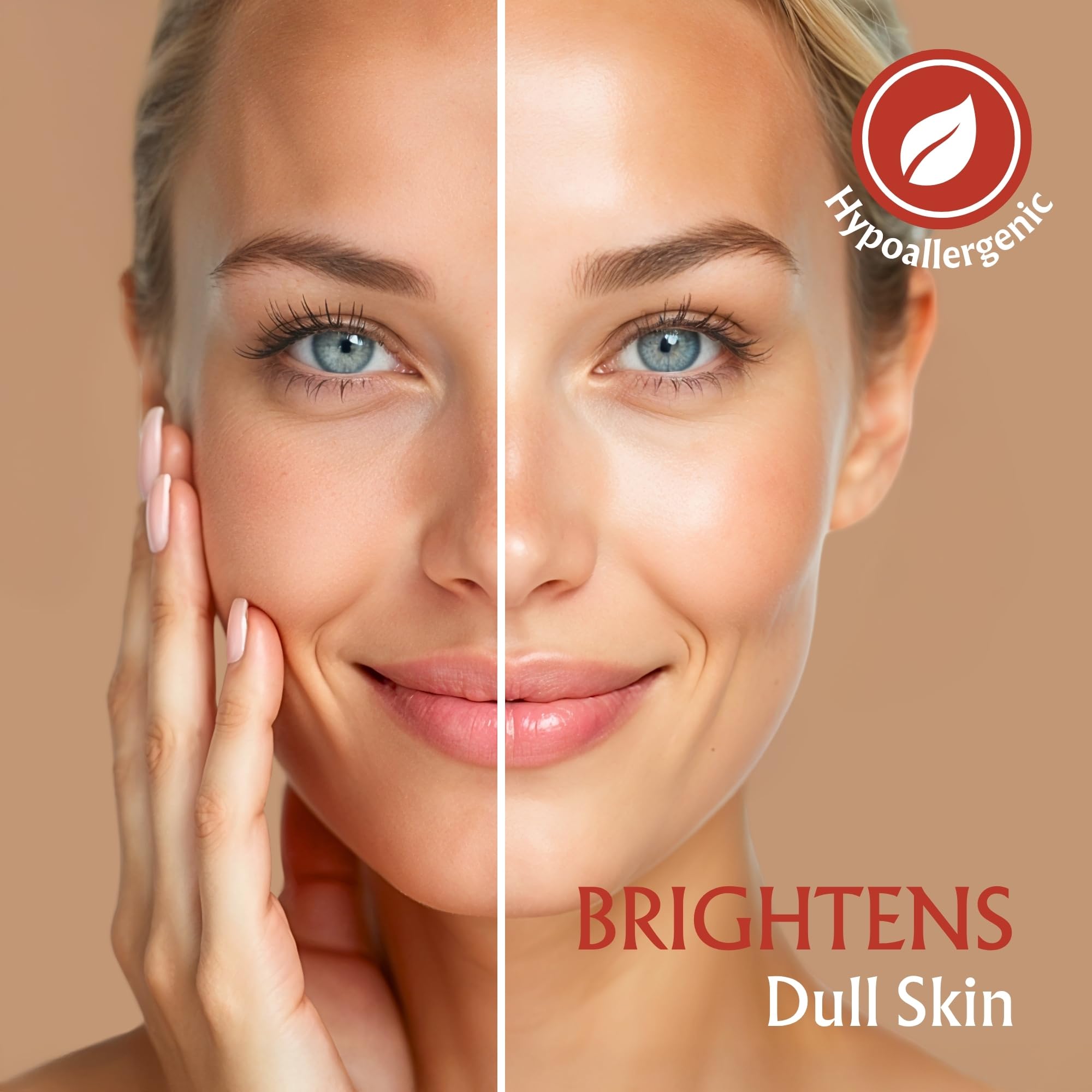 BodyJ4You Rosehip Oil applied to skin for a radiant look.