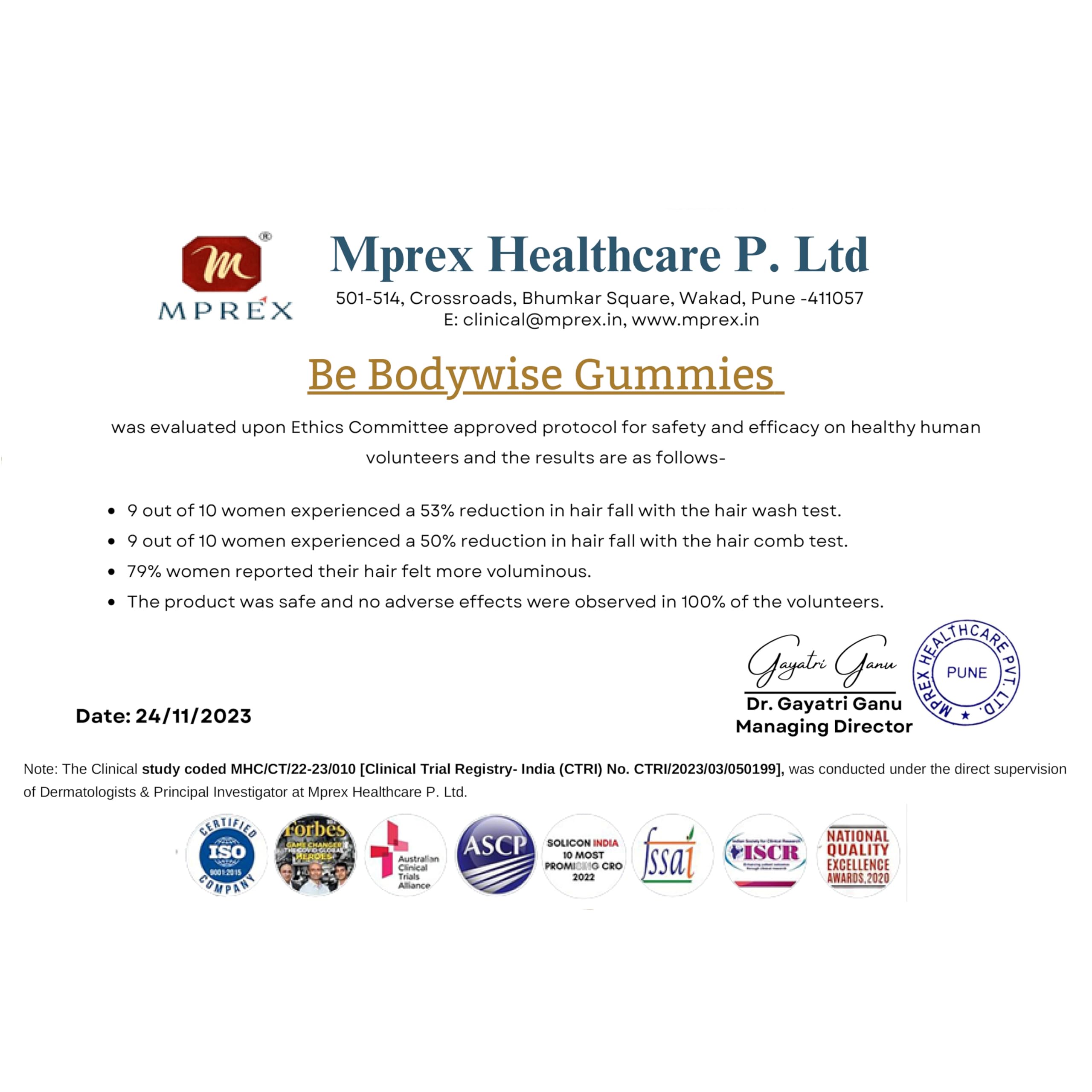 Bodywise Be sugar-free formula close-up with chicory inulin