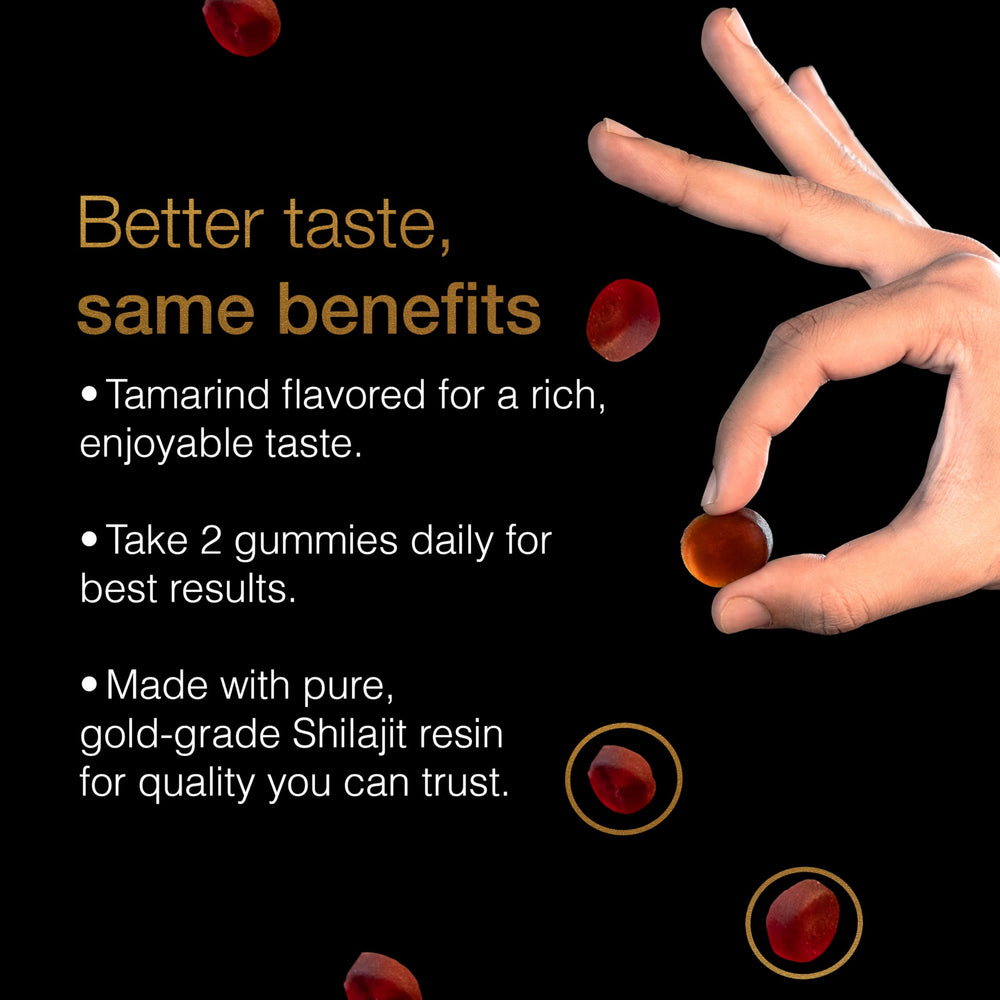 Bodywise Shilajit Gummies Gold blend with Ashwagandha and Gokshura
