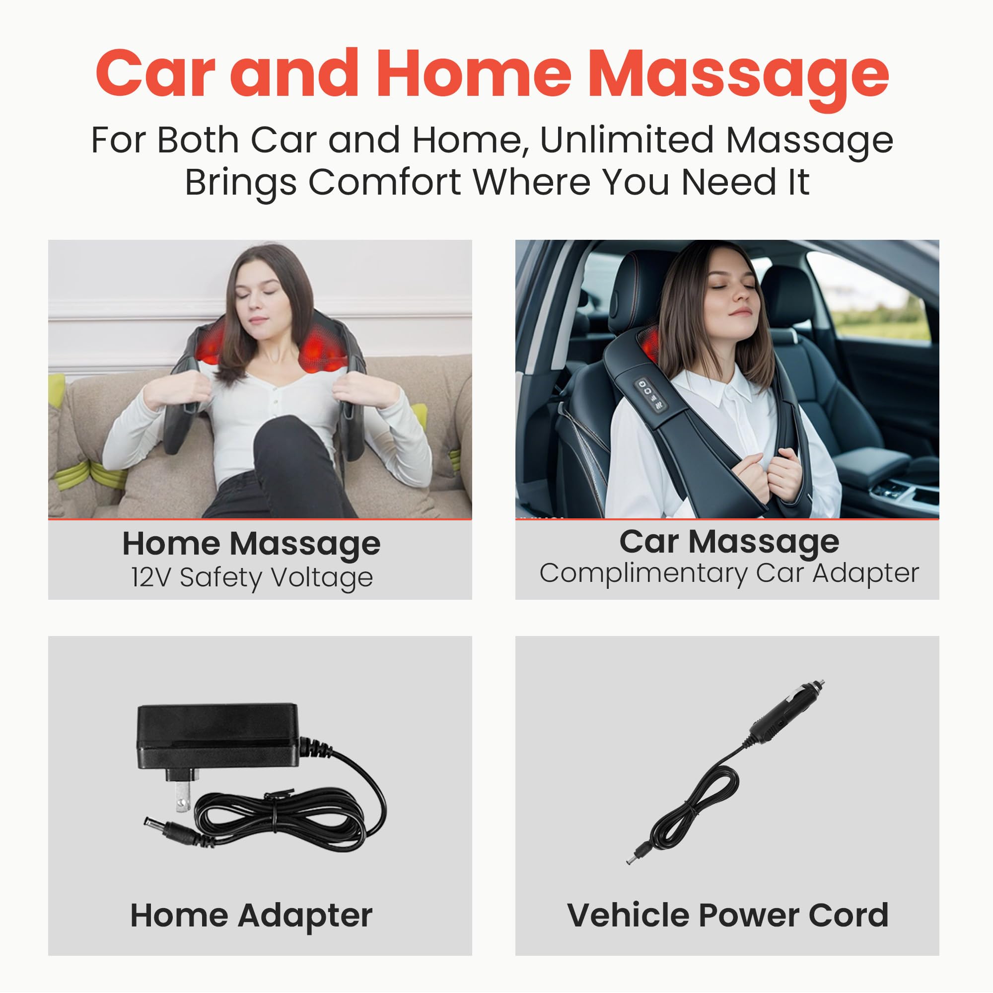 BOFEUNNG dual power adapters support convenient use anywhere.