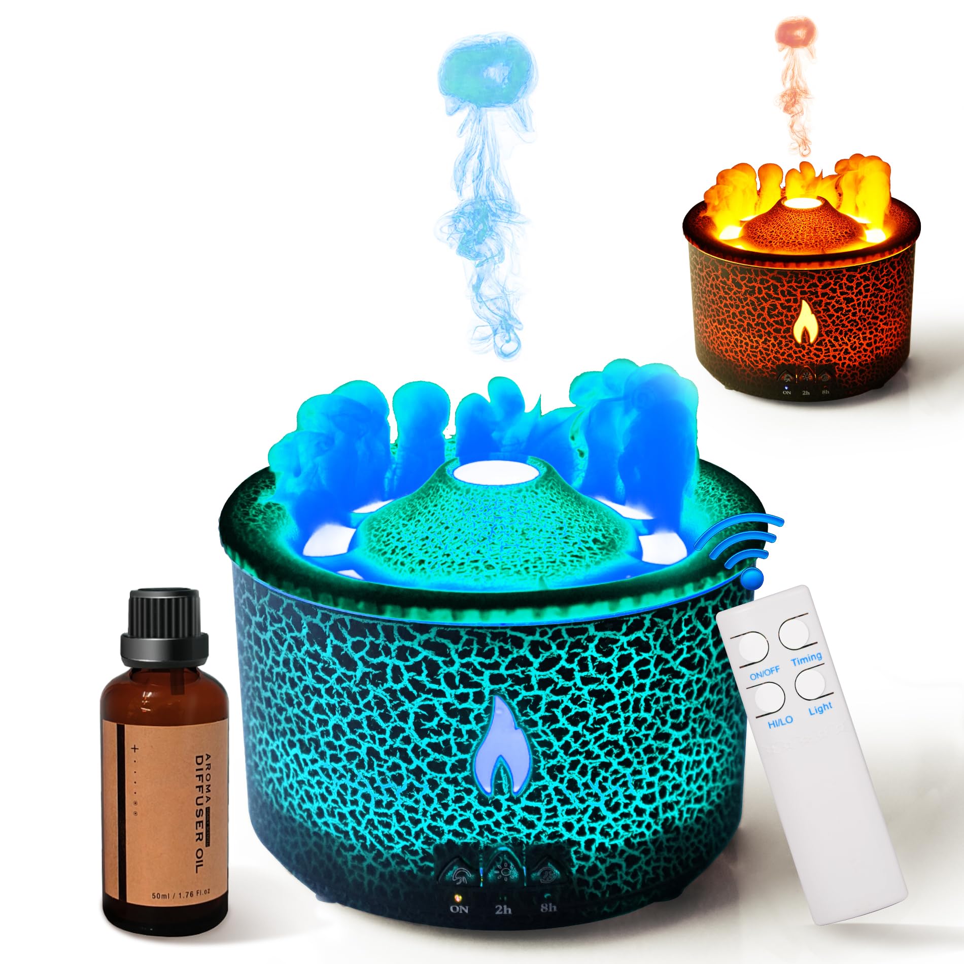 BOHOFAM aroma diffuser in sleek black with 360 ml capacity for home ambiance