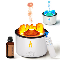BOHOFAM volcano diffuser 360ml creates dramatic ambiance in the living room.