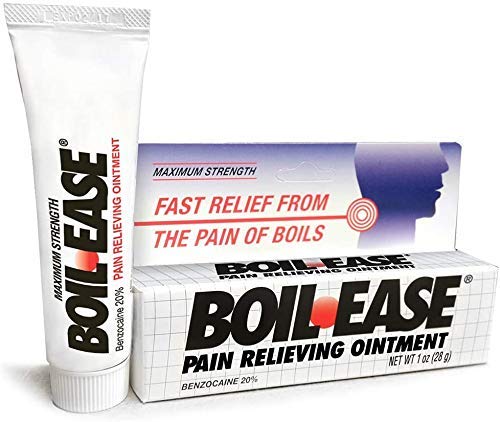 Boil-Ease ointment texture close-up, smooth application for external use