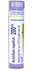 Boiron Aconitum Napellus 200Ck pellets in bottle for on-the-go fever relief