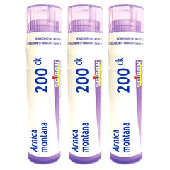 Boiron Arnica Montana 200CK pellets in tubes for convenient muscle relief