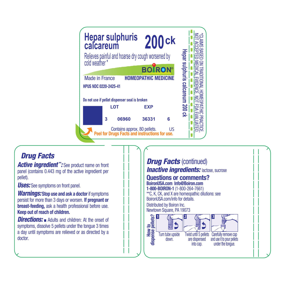 Boiron logo displayed on the product packaging.