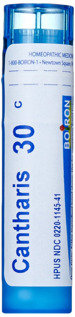 Boiron Cantharis 30C bottle with pellets for blister comfort