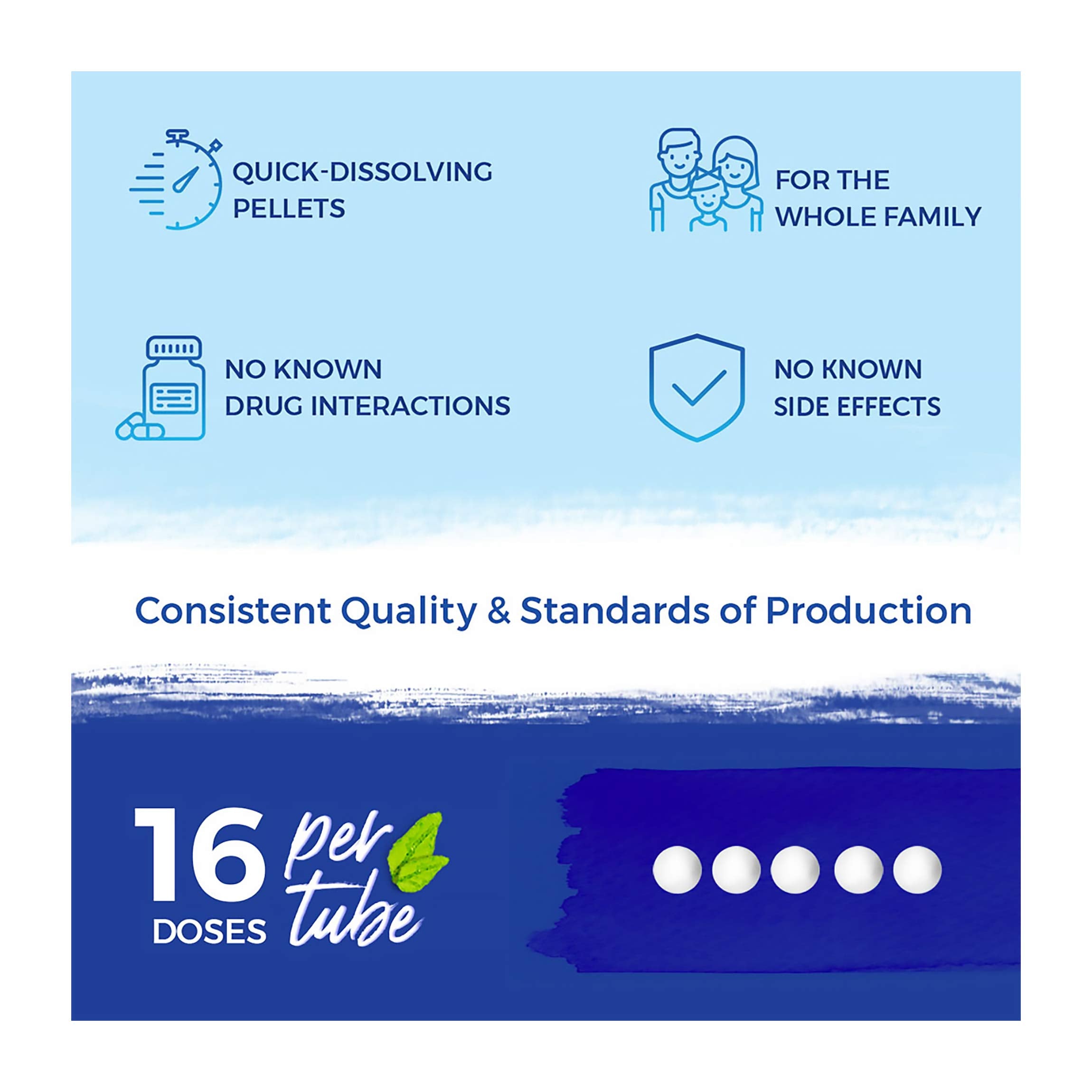 Label detail highlighting cGMP quality and HPUS ingredients for Cina 30C.