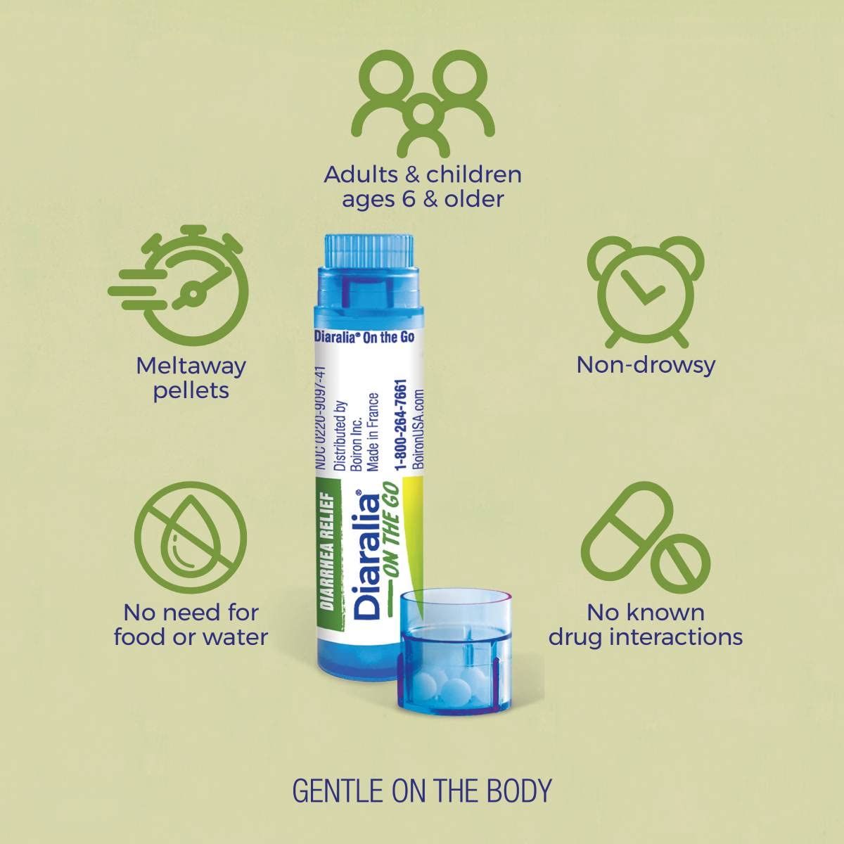 Travel-size packaging keeps digestive relief handy during trips.