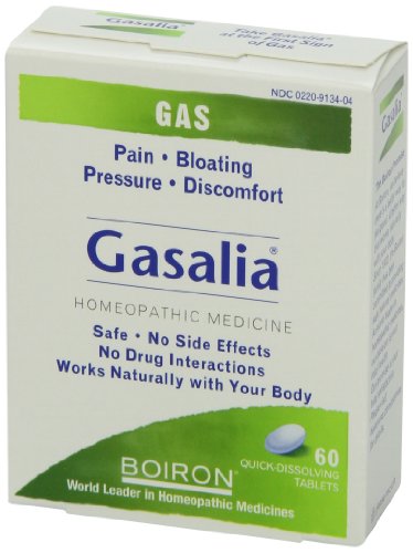 Boiron Gasalia natural homeopathic branding emphasizing gentle support.