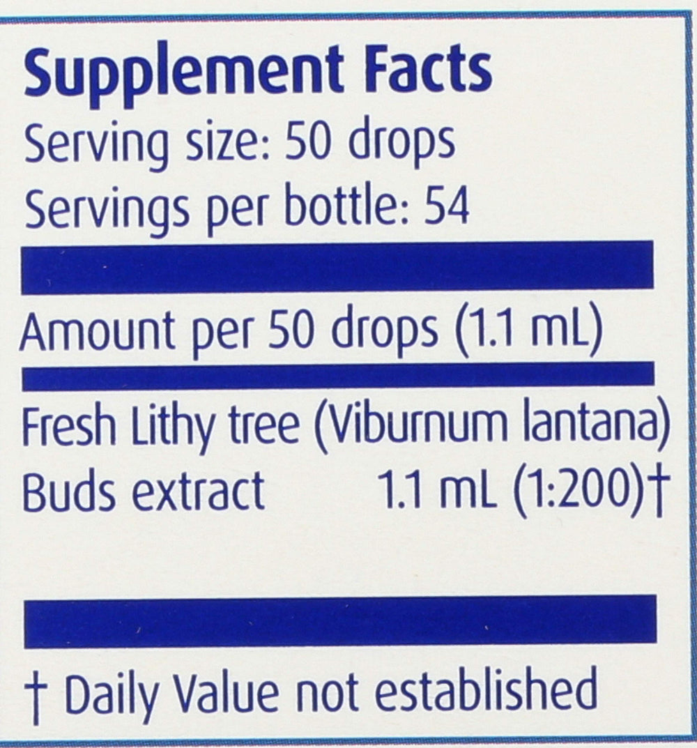 Boiron Lithy Tree gemmo extract label front for quick recognition.