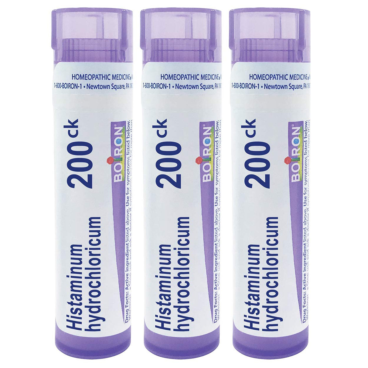 Boiron Histaminum 200CK pellets pack ready for quick allergy relief.