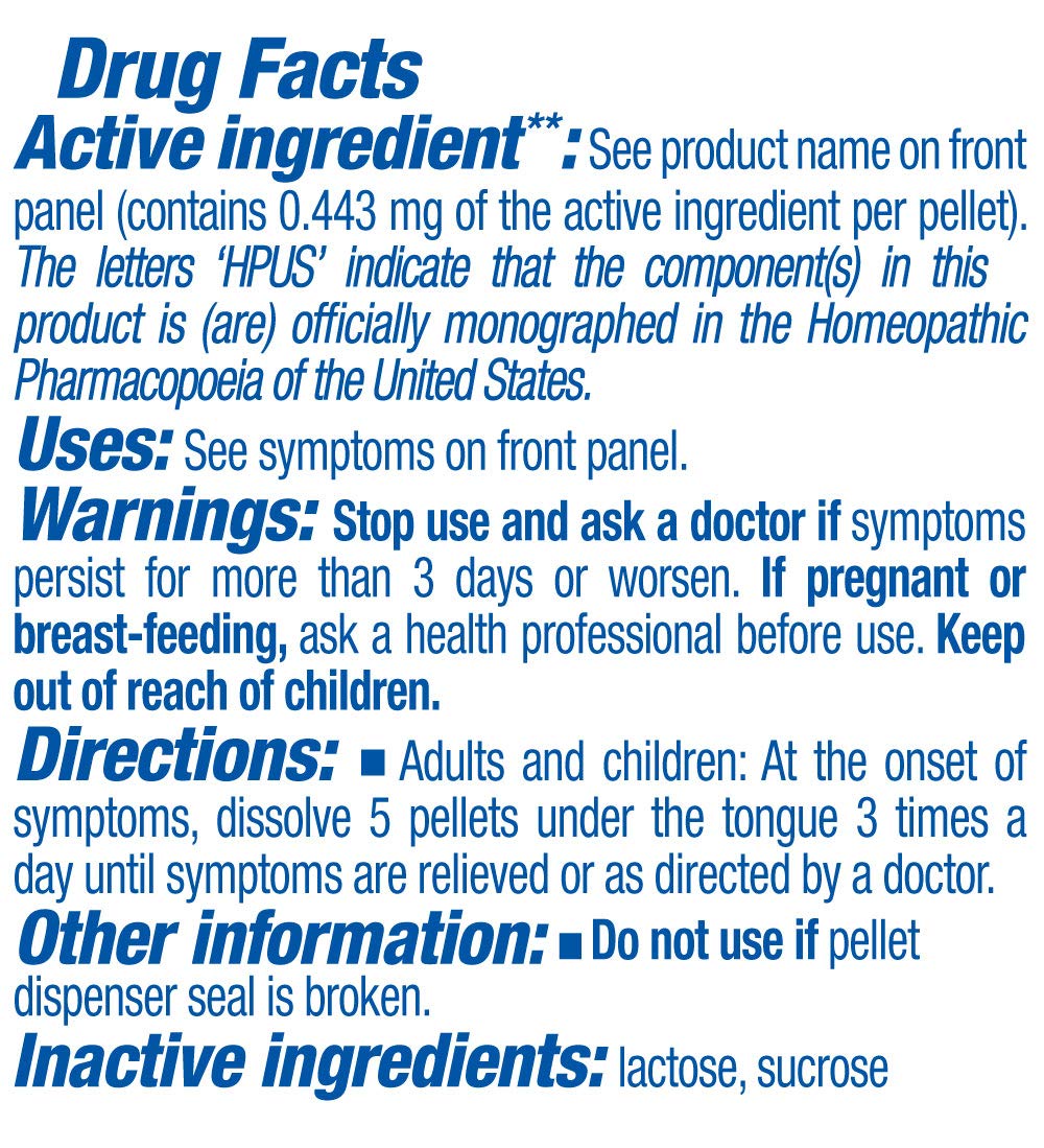 Tube closeup shows Histaminum 200CK pellets for easy, non-drowsy support.