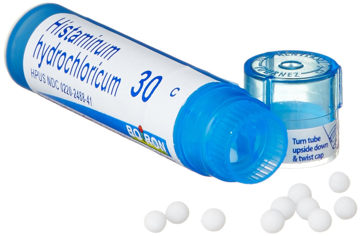 Boiron Histaminum Hydrochloricum 30C packaging enables discreet, convenient use.