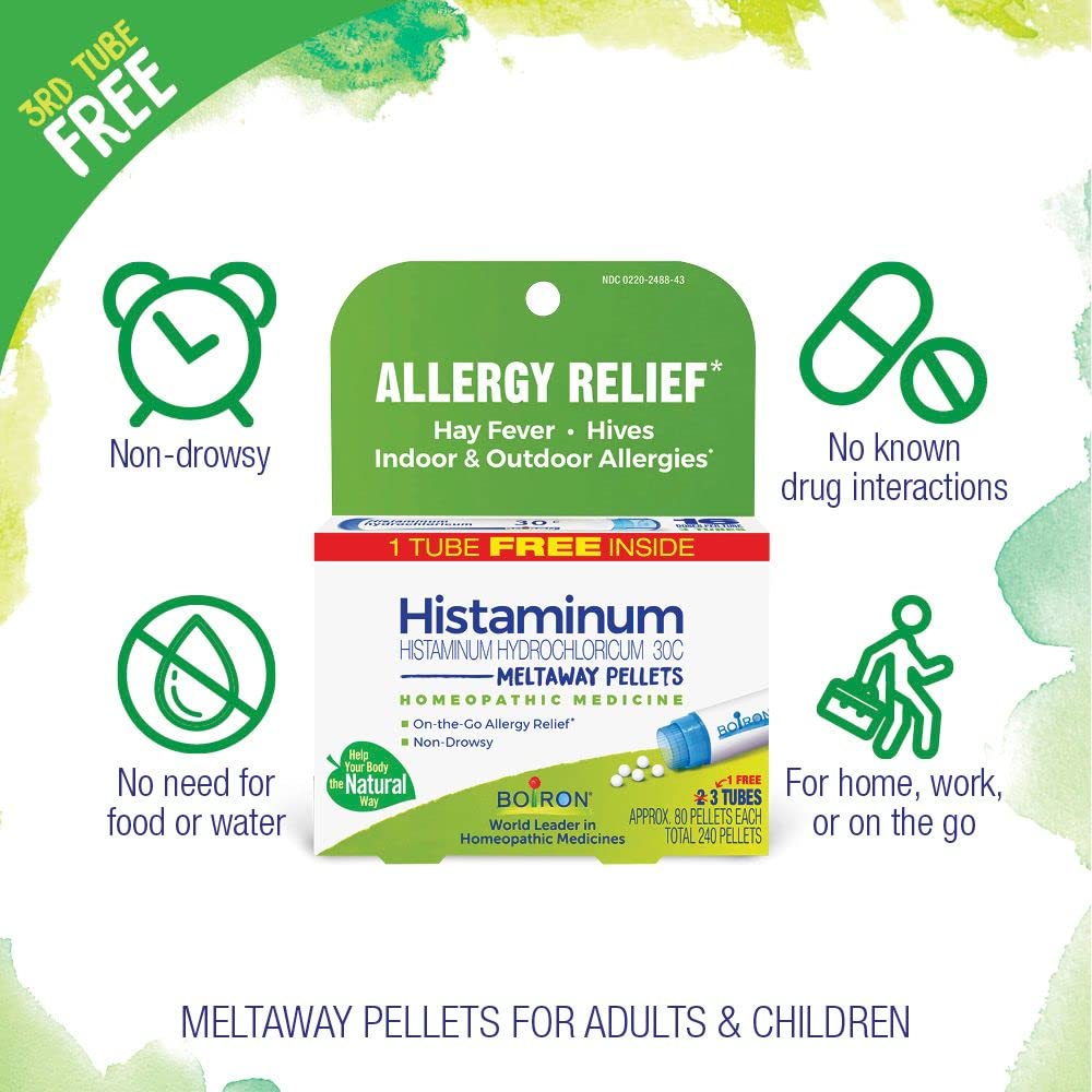 Boiron Histaminum Hydrochloricum 30C pellets dissolve quickly for fast use
