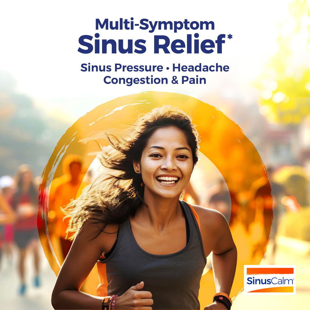 SinusCalm pellets melt under the tongue for easy use.