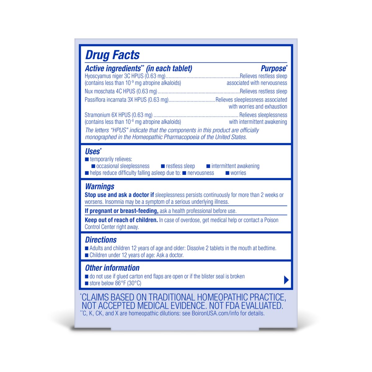 SleepCalm HSA/FSA eligible label on packaging
