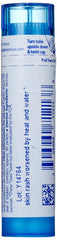 Boiron Sulphur 30C bottle and tubes arranged for home use.