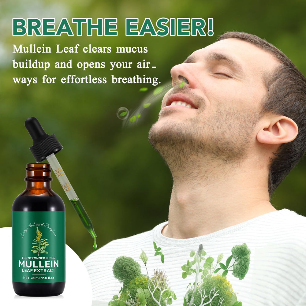 BOIUOITI Mullein Drops dropper close up suggests fast absorption and convenience