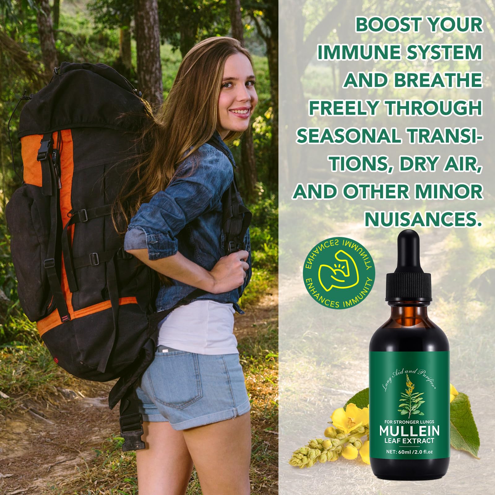 BOIUOITI Mullein Drops packaging image conveys a natural, plant-based remedy