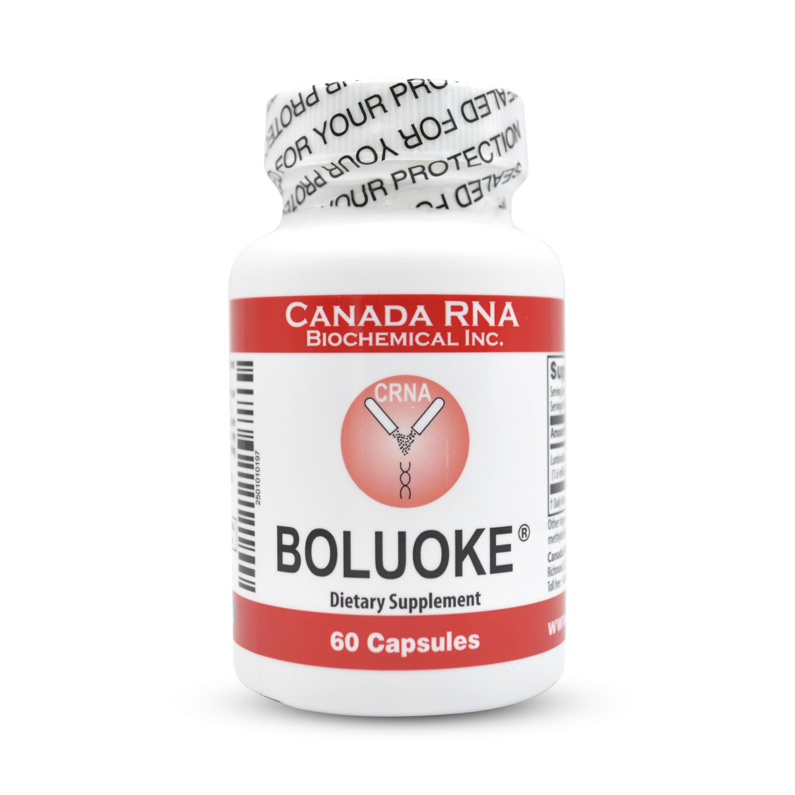 Boluoke Lumbrokinase capsules bottle for daily wellness and potential blood flow balance.
