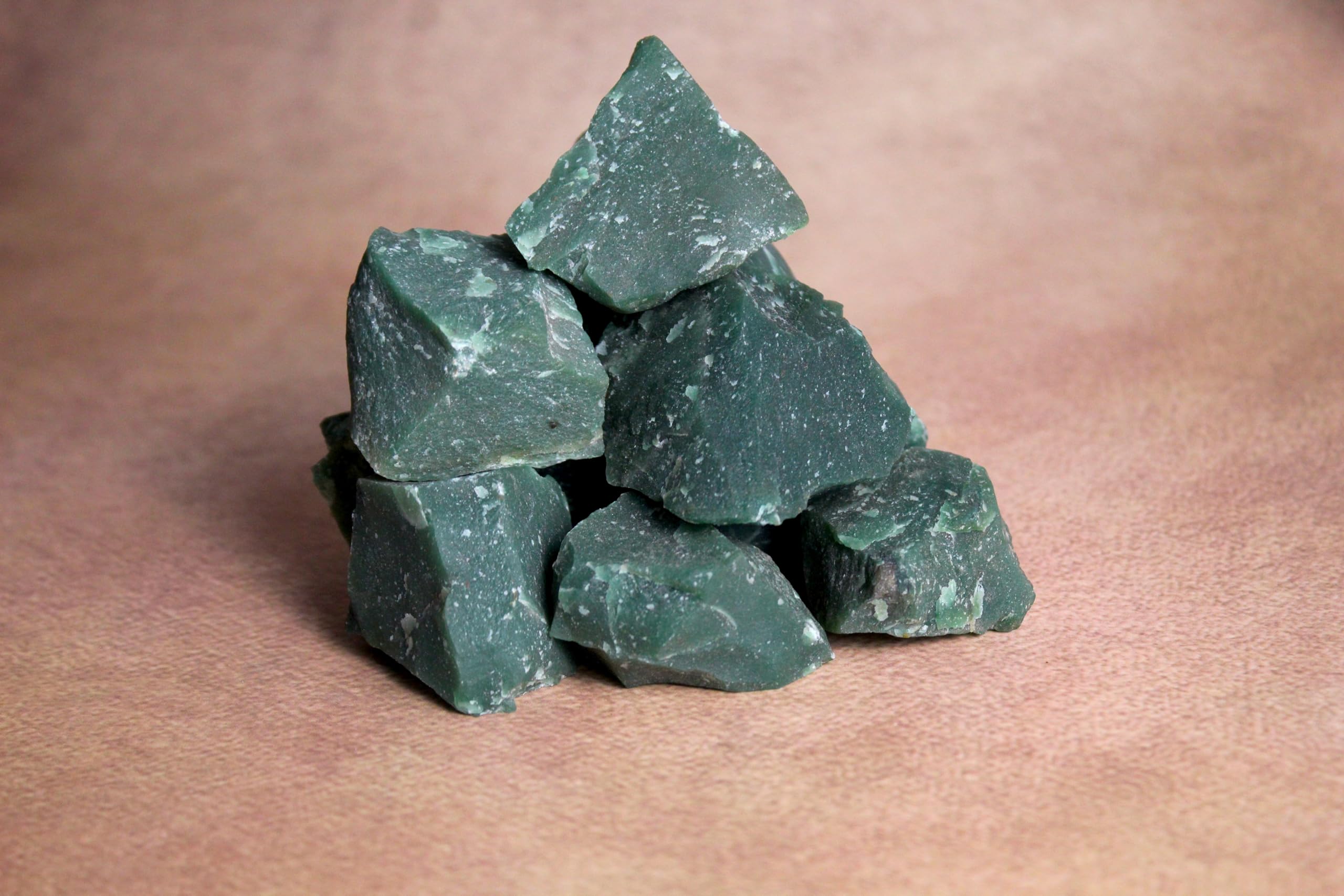 Bombay Crystals Export green jade close-up color and texture