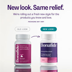 Bonafide Serenol bottle pour illustrating easy daily use for mood support