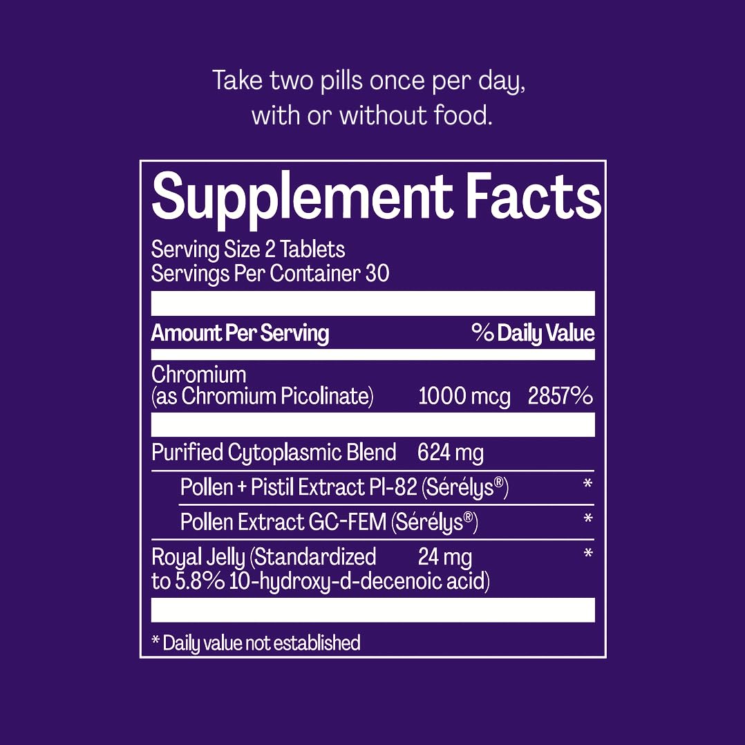 Serenol label detail showcasing logo and key ingredient highlights