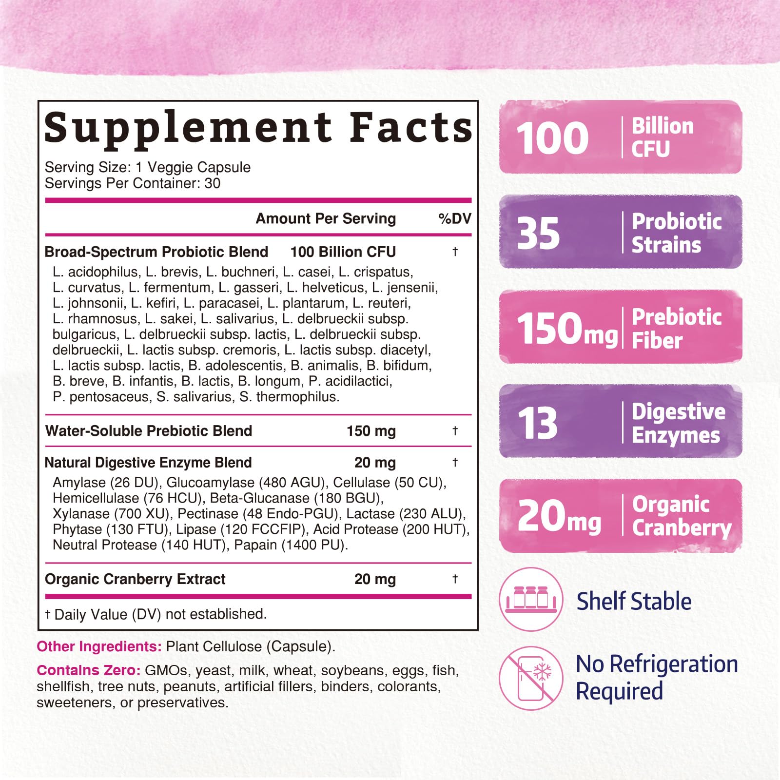 Bonawell Probiotics capsules, delayed-release design for gut support.