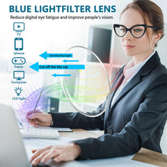 BONCAMOR computer cat eye reading glasses for screen-heavy tasks