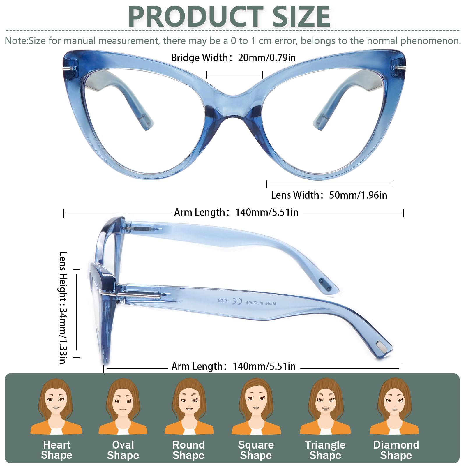 BONCAMOR durable PC frame reduces nose pressure during long sessions