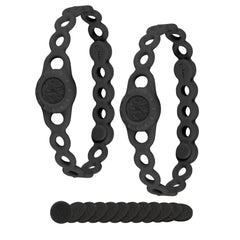 Bone Collection fragrance diffuser bracelet in black, ideal for portable scent