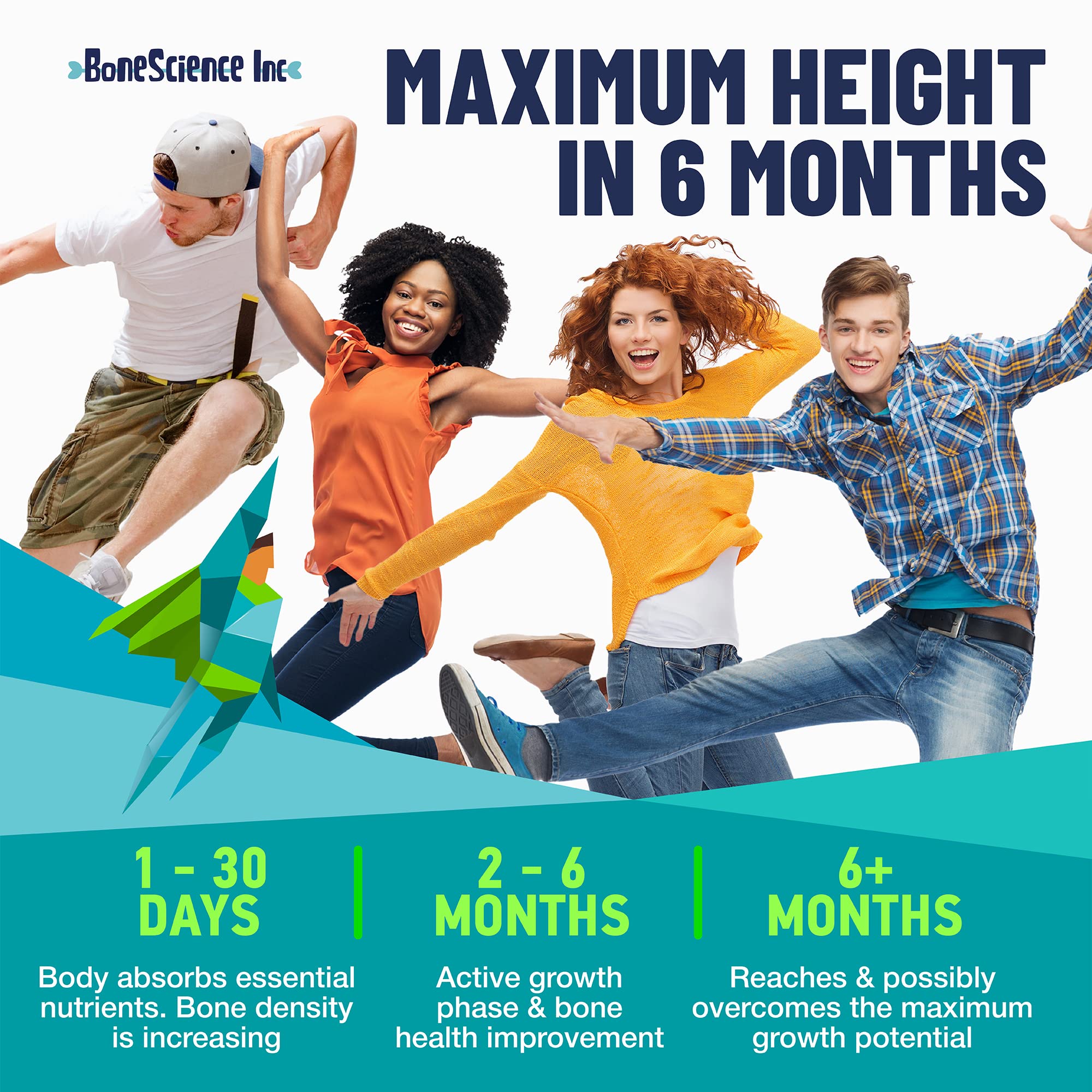 BoneScience Inc Height Growth Maximizer daily dose capsule for routine use